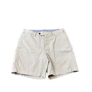 Sid Mashburn Light Khaki Cotton Men's Chino Short Size 33 Excellent